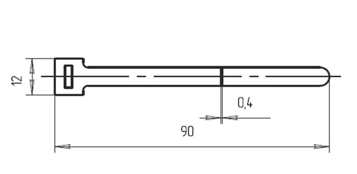 Полоска пряжка TSL 800*9 (черный)